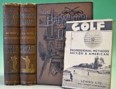 Hutchinson Horace G â€“ "The Badminton Library - Golf" 1st ed 1890 slight bruising to top and tail