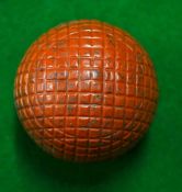 Rare Red Maponite moulded mesh pattern golf ball â€“appears unused hence (VG)