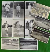 11 x c1940/50s Wimbledon Tennis Postcards â€“ to include some centre court action shots, the photo