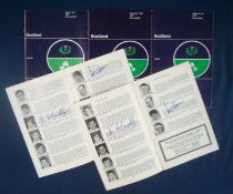 5 x 1970s Scotland v Ireland Signed Rugby Programmes â€“ all played at Murrayfield including on 27/