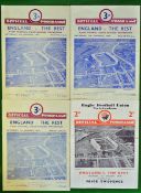 England v The Rest Rugby Programmes - all played at Union Ground Twickenham 1st January 1938 (no