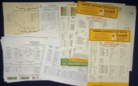 Selection of Cricket Ephemera from 1970s Onwards â€“ including scorecards, fixture lists,