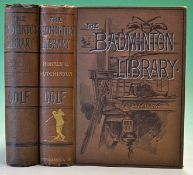 Hutchinson Horace G (2) â€“ "The Badminton Library - Golf" both 2nd ed 1890 one with new end