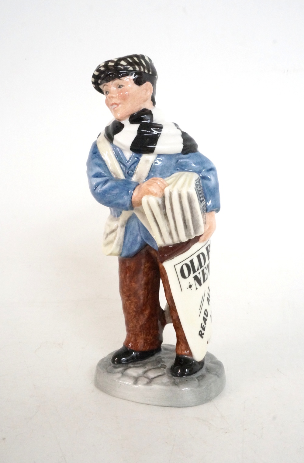 ROYAL DOULTON FIGURINE OF OLD BEN
HN3190, standing selling newspapers, numbered 983 of 1500,