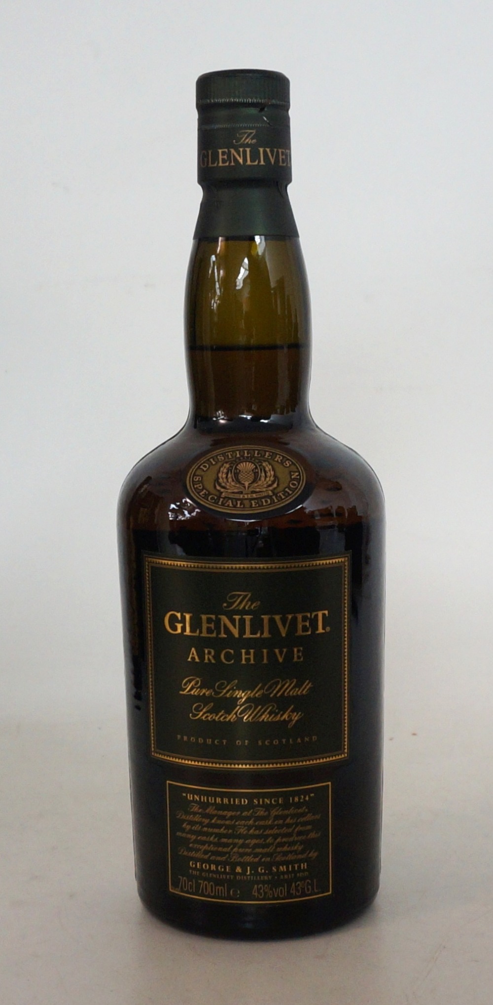 GLENLIVET ARCHIVE
1 bottle.  Glenlivet Archive Distiller's Special Edition.  O.B.  70cl.  43%abv.