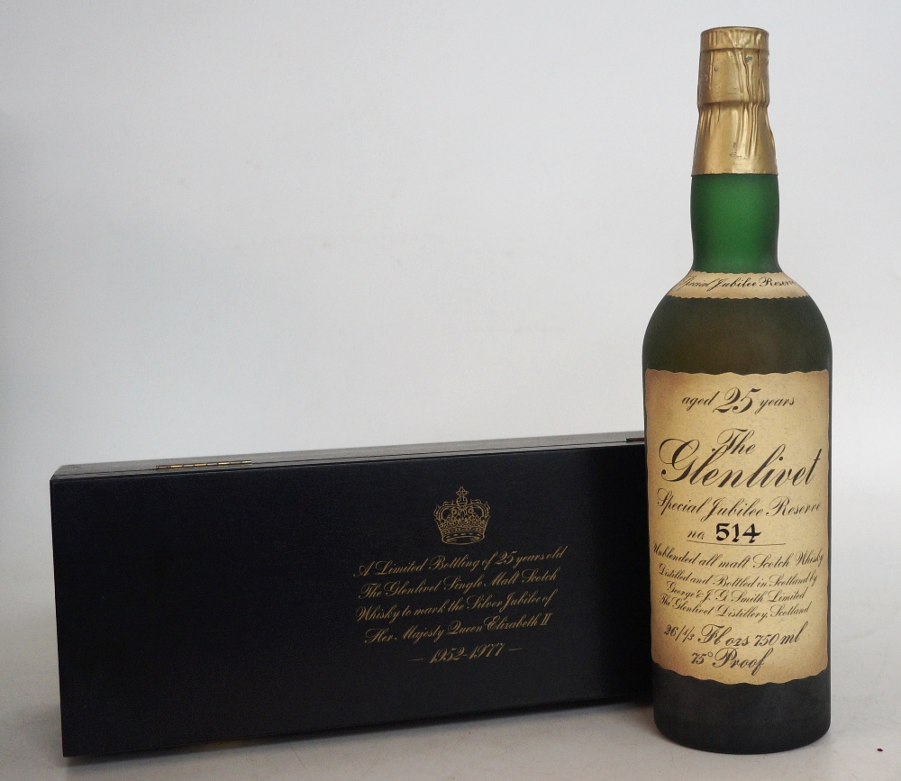 GLENLIVET SPECIAL JUBILEE RESERVE
1 bottle.  The Glenlivet  Special Jubilee Reserve Aged 25