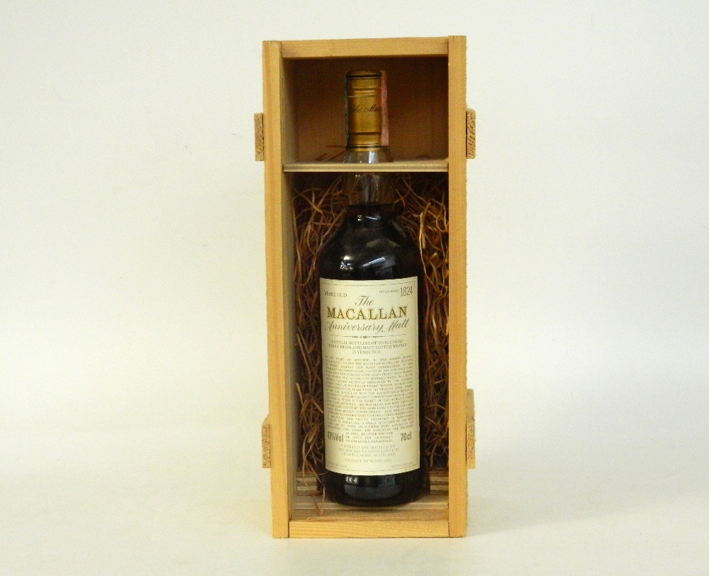 THE MACALLAN 1966 25YO ANNIVERSARY MALT 
Single Malt Scotch Whisky. The Macallan 25yo Anniversary