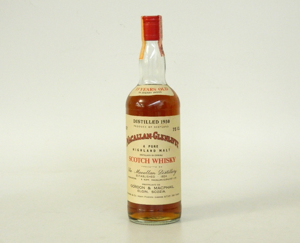MACALLAN 1950 33YO
Single Malt Scotch Whisky. Macallan-Glenlivet 1950 33yo. Bottled by Gordon &