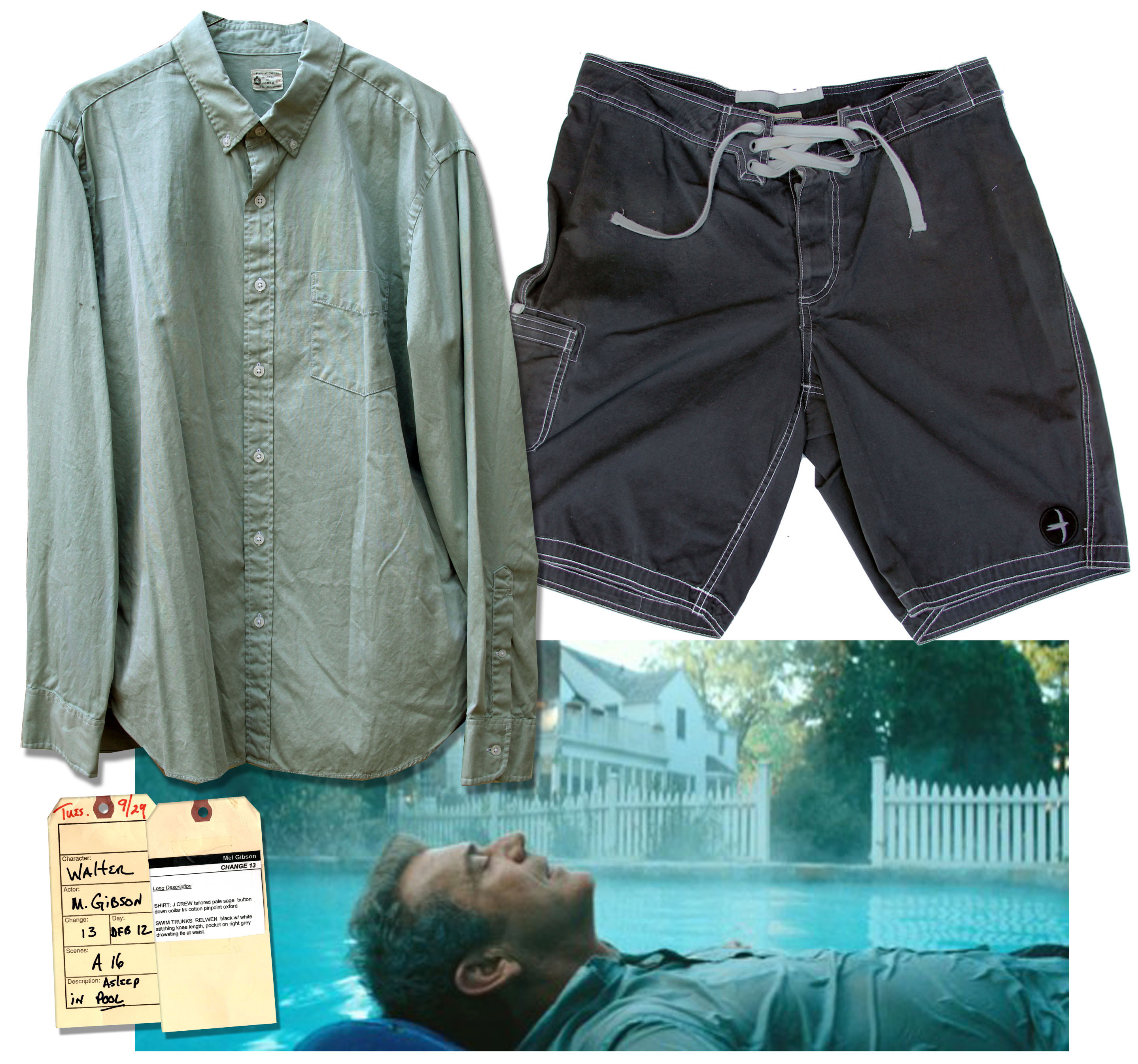 Mel Gibson Screen-Worn Costume From the 2011 Drama ``The Beaver`` Mel Gibson screen-worn costume