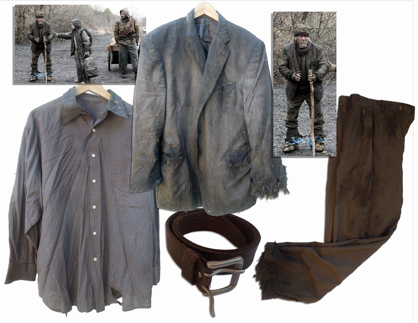 Robert Duvall Screen-Worn Tattered Wardrobe From Post-Apocalyptic Drama ``The Road`` Robert Duvall`s