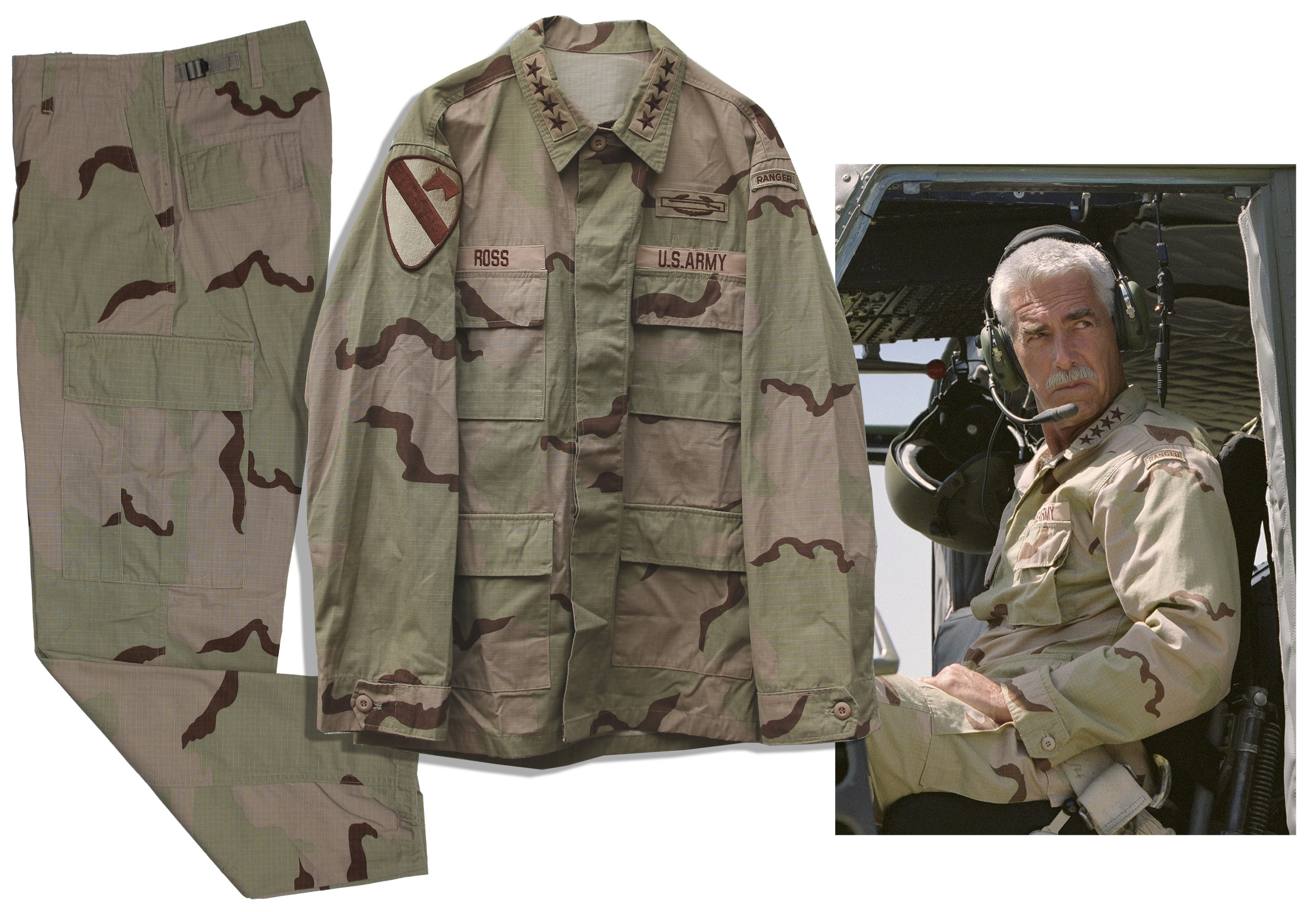 Sam Elliott Camouflage Military Fatigues From ``The Hulk`` as General Thunderbolt Ross Sam Elliott