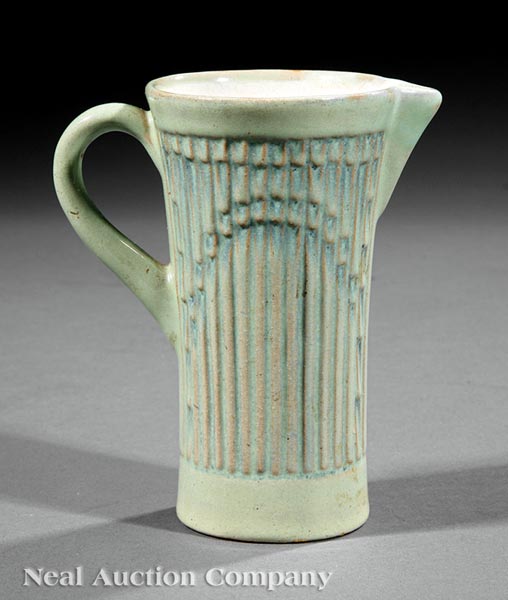 A Newcomb College Art Pottery Pitcher, 1929, probably decorated by Sadie Irvine, in the Espagnol