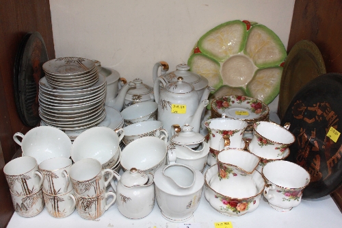 SECTION 2.  Various ceramics including a Royal Albert `Old Country Rose` part tea set, Japanese tea