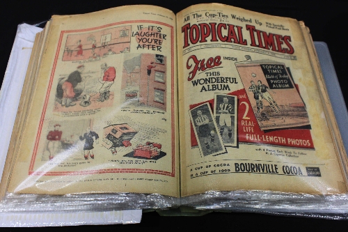 A large quantity of `Topical Times` magazine including early issues, containing cartoons, Detective