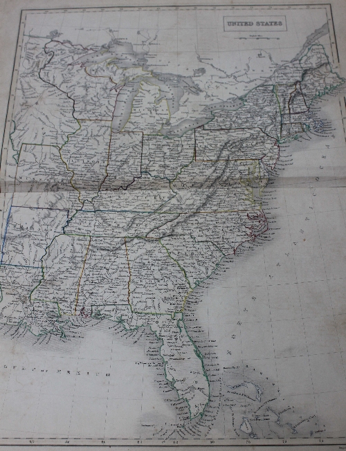 Black`s General Atlas engraved by Sydney Hall, a series of 54 World maps engraved on steel (not