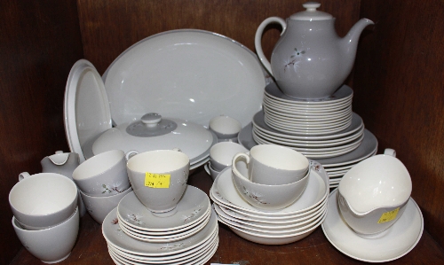 SECTION 14.  An extensive Royal Doulton `Frost Pine` dinner/tea service, D6450, over sixty pieces