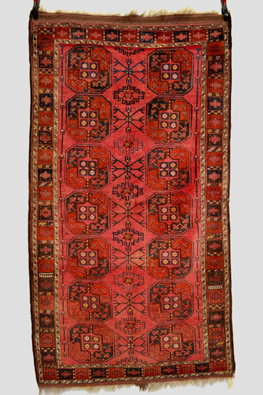 Ersari Turkmen rug, north east Afghanistan, circa 1900, 7ft. 10in. x 4ft. 4in. 2.39m. x 1.32m.