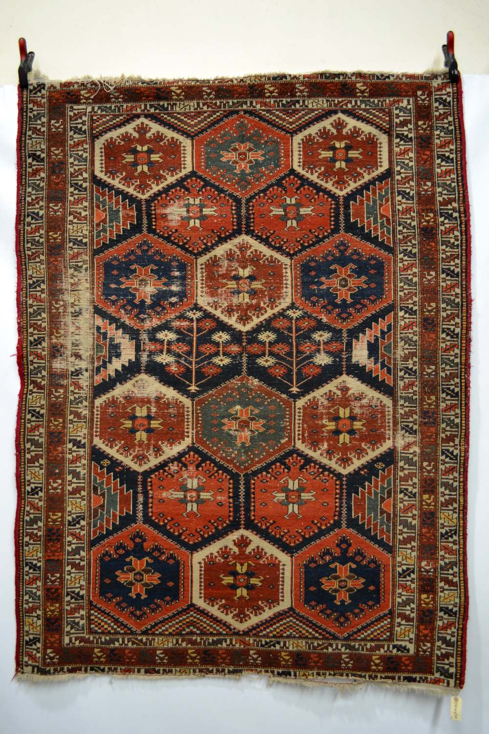 Afshar rug, Kerman area, south west Persia, about 1920s, 5ft. 8in. x 4ft. 2in. 1.73m. x 1.27m.
