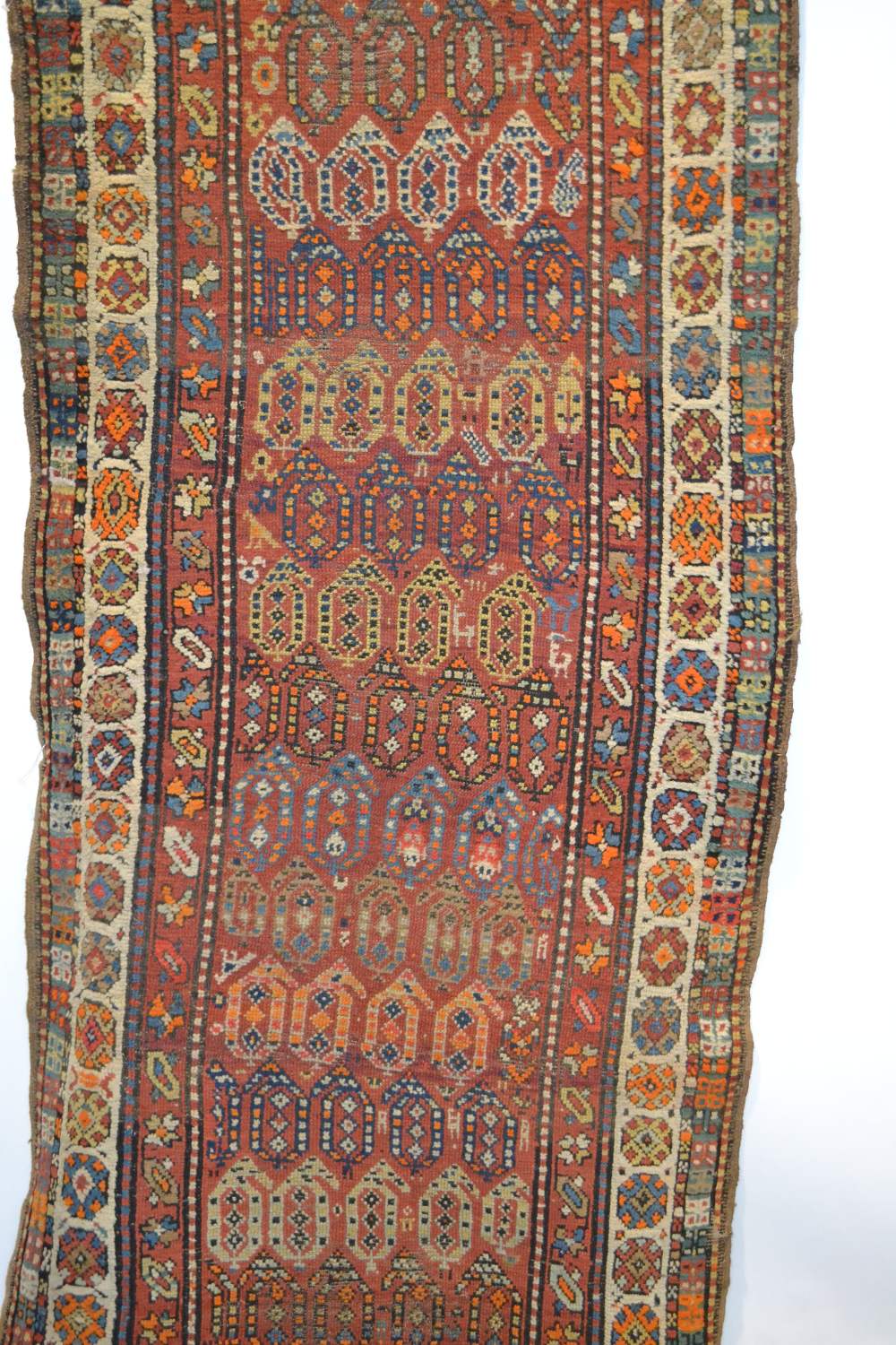 Kurdish runner, north west Persia, about 1920-30s, 11ft. 5in. x 3ft. 5in. 3.48m. x 1.04m. Slight - Image 2 of 5