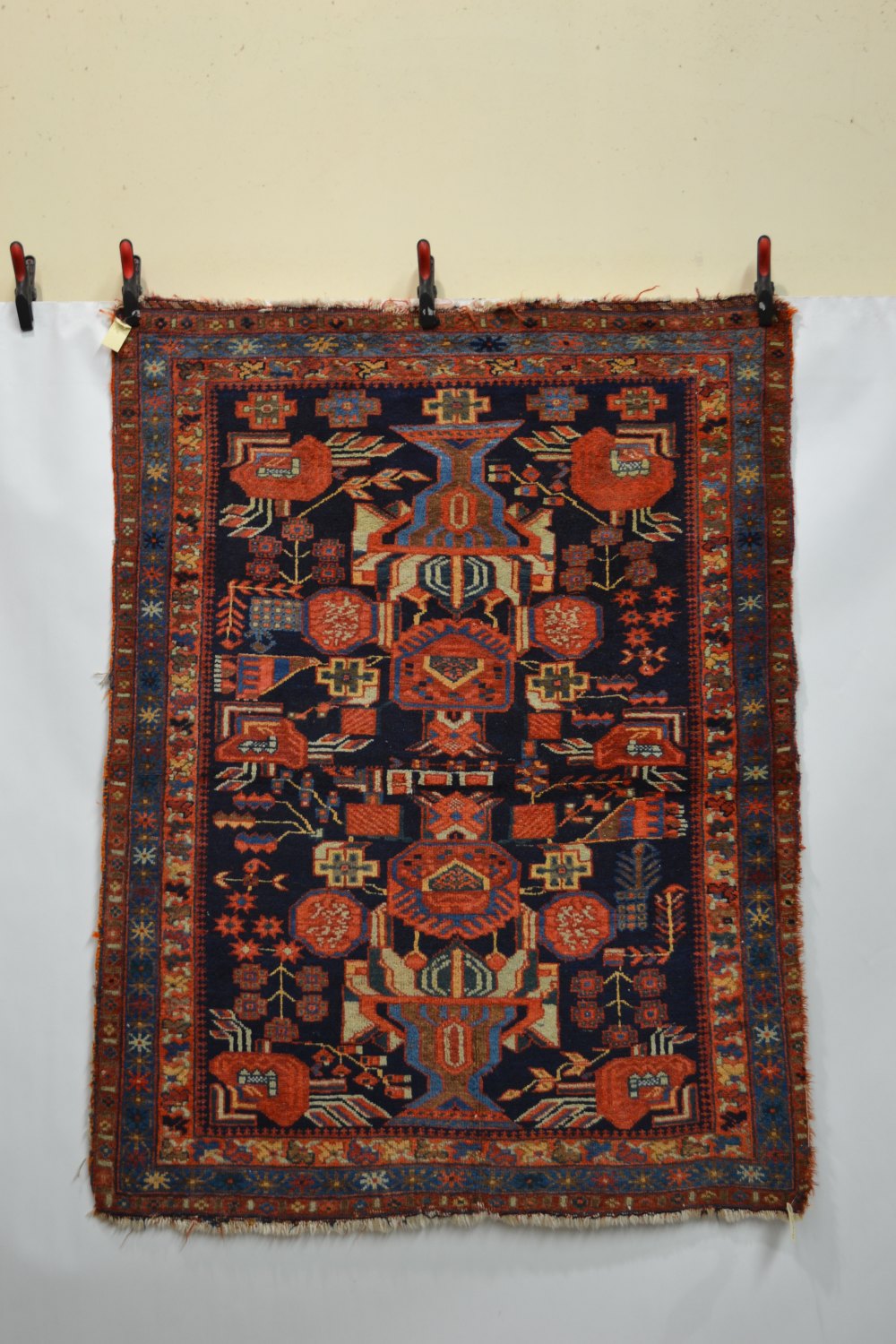 An Afshar rug, Kerman area, south west Persia, early 20th century, 5ft. 8in. x 4ft. 4in. 1.73m. x