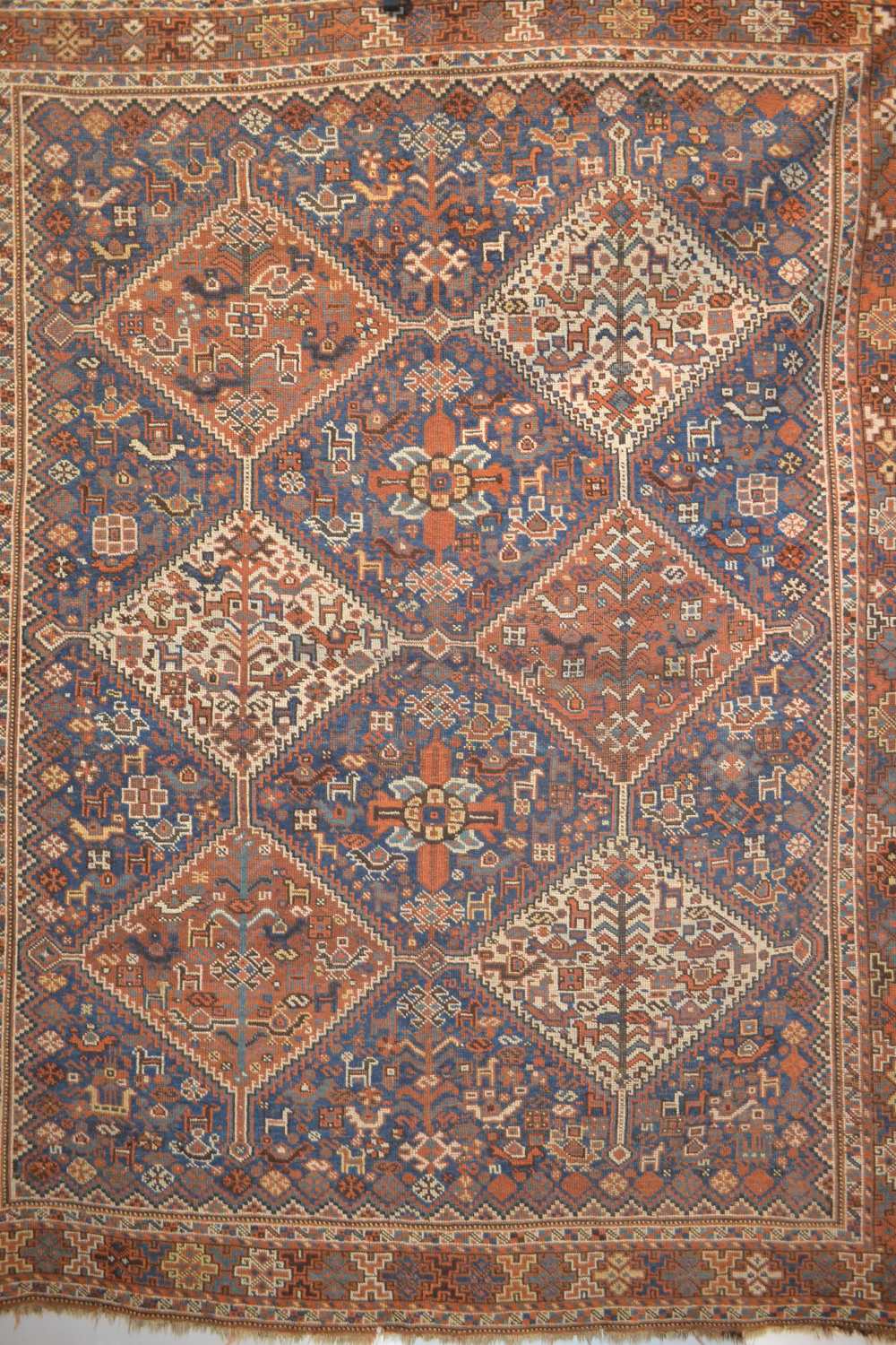 Khamseh rug, Fars, south west Persia, late 19th/early 20th century, 6ft. 6in. x 5ft. 2in. 1.98m. x - Image 2 of 6