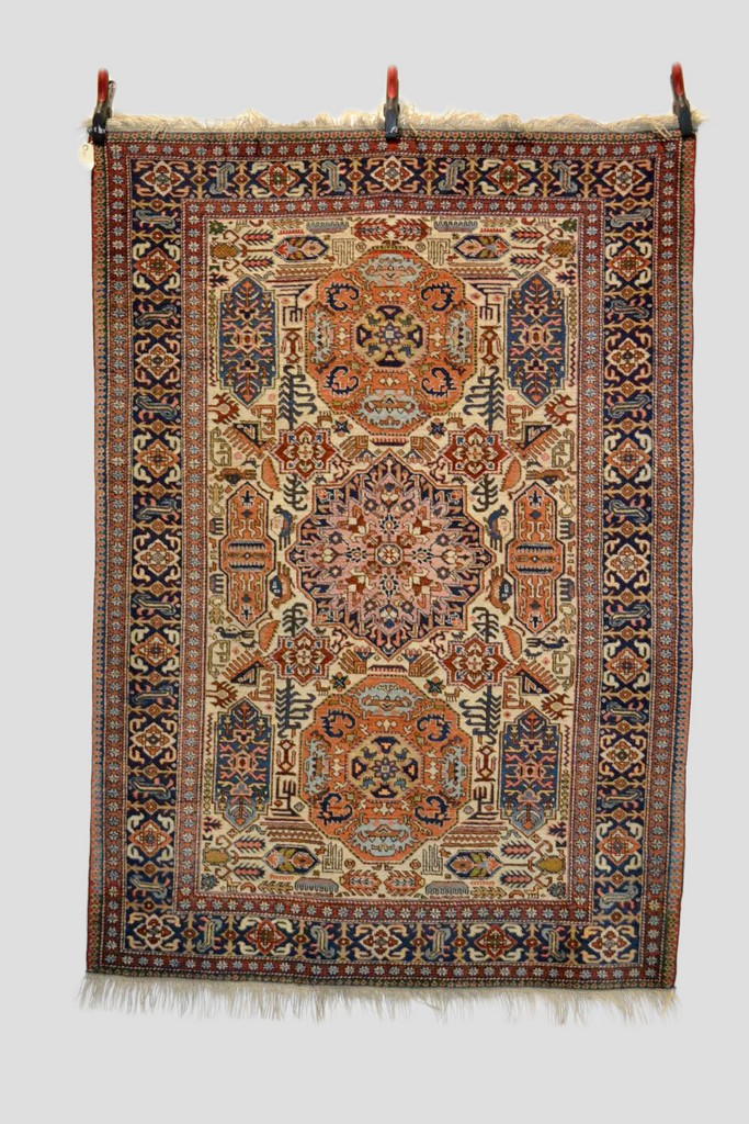 Erivan rug, Armenia, central Caucasus, mid-20th century, 6ft. 4in. x 4ft. 1.93m. x 1.22m.