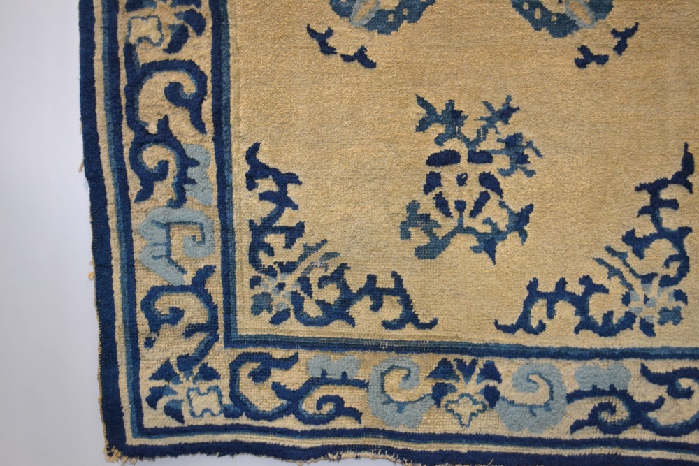 Baotou-Suiyuan rug, north west China, early 20th century, 4ft. 10in. x 2ft. 8in. 1.47m. x 0.81m. - Image 2 of 6