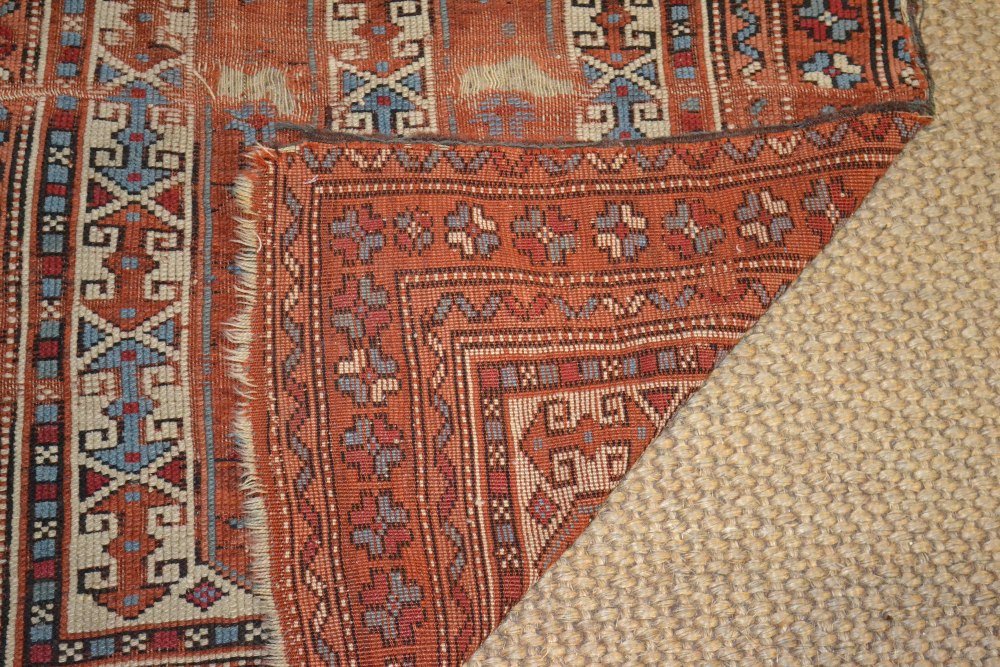 Bergama rug, west Anatolia, probably early 19th century, 3ft. 5in. x 2ft. 7in. 1.04m. x 0.79m. - Image 4 of 5
