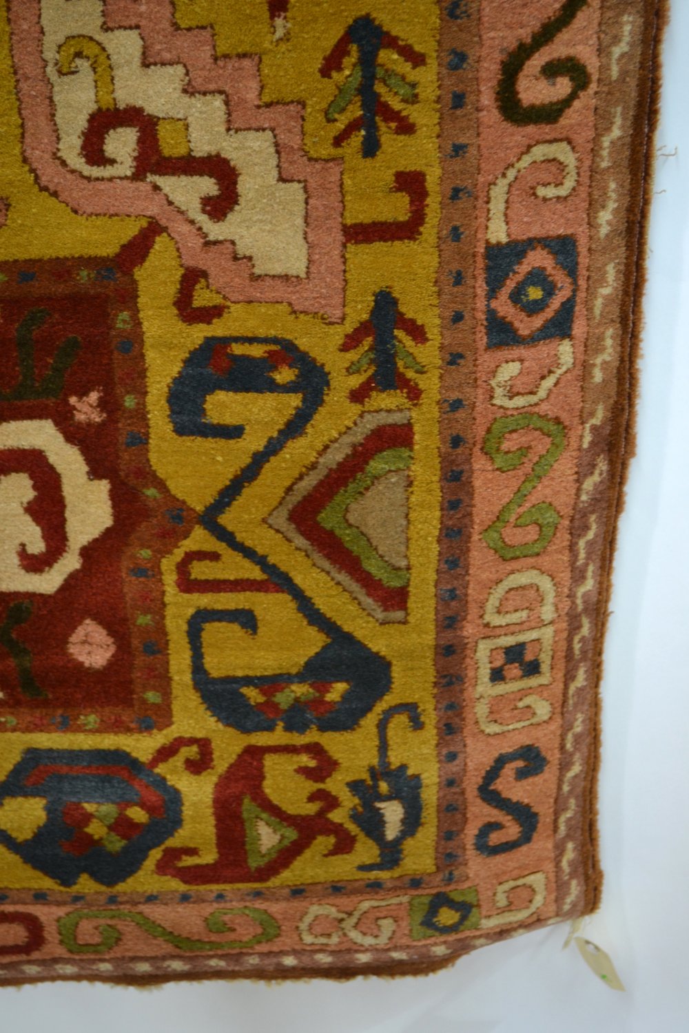 German hooked pile rug, Berlin, Germany, circa 1900, 7ft. 3in. x 3ft. 7in. 2.21m. x 1.09m. Bearing - Image 2 of 5