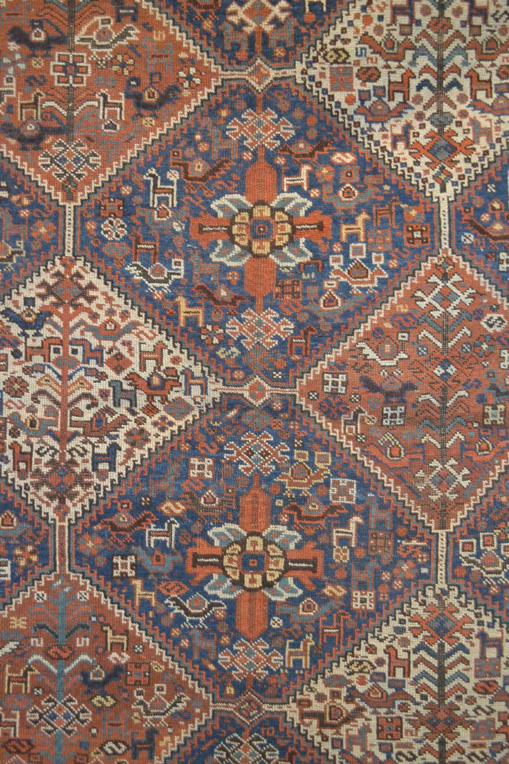 Khamseh rug, Fars, south west Persia, late 19th/early 20th century, 6ft. 6in. x 5ft. 2in. 1.98m. x - Image 3 of 6