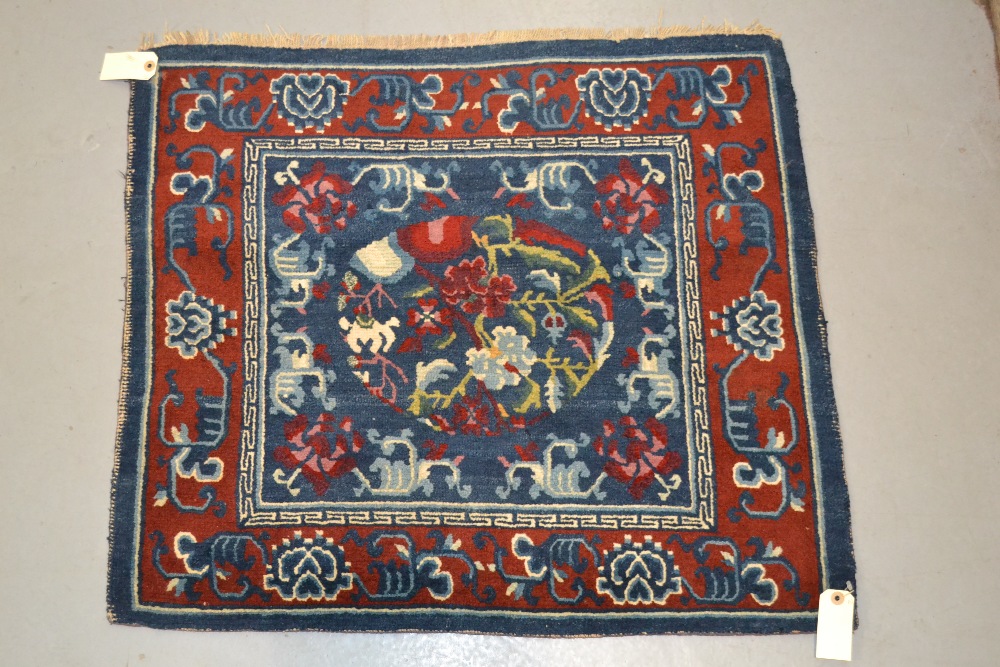 Baotou-Suiyuan rug, north west China, early 20th century, 4ft. 10in. x 2ft. 8in. 1.47m. x 0.81m. - Image 5 of 6