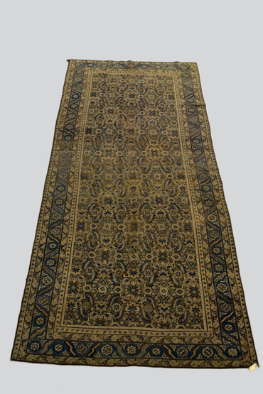 North west Persian kelleh, early 20th century, 13ft. 6in. x 6ft. 4.12m. x 1.83m. Overall even wear