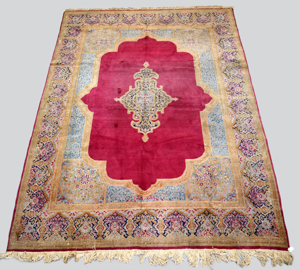 Kerman carpet, south west Persia, mid-20th century, 12ft. 9in. x 9ft. 2in. 3.89m. x 2.80m. Some