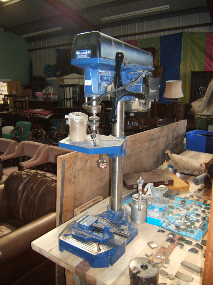 A ''Record'' RPD58 single phase Bench Drill with pulleys for drill speeds from 450 to 2000 rpm, 41