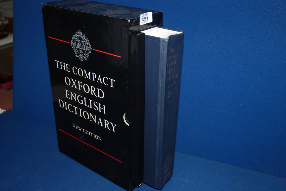 A large new edition ''The Compact Oxford English Dictionary'' boxed complete with user's guide and