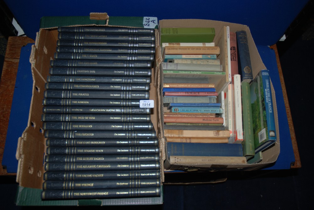 Two Boxes of Books: Time life, Seafarers and Rivers of France etc.