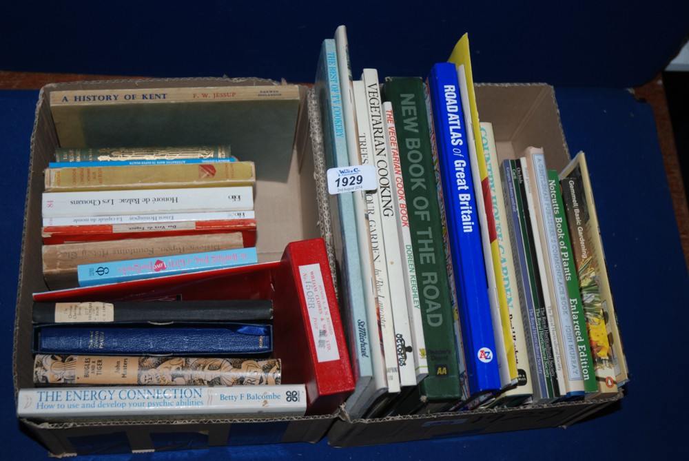 Two Boxes of Books: Energy Connection, Biggles, Country House Garden etc.