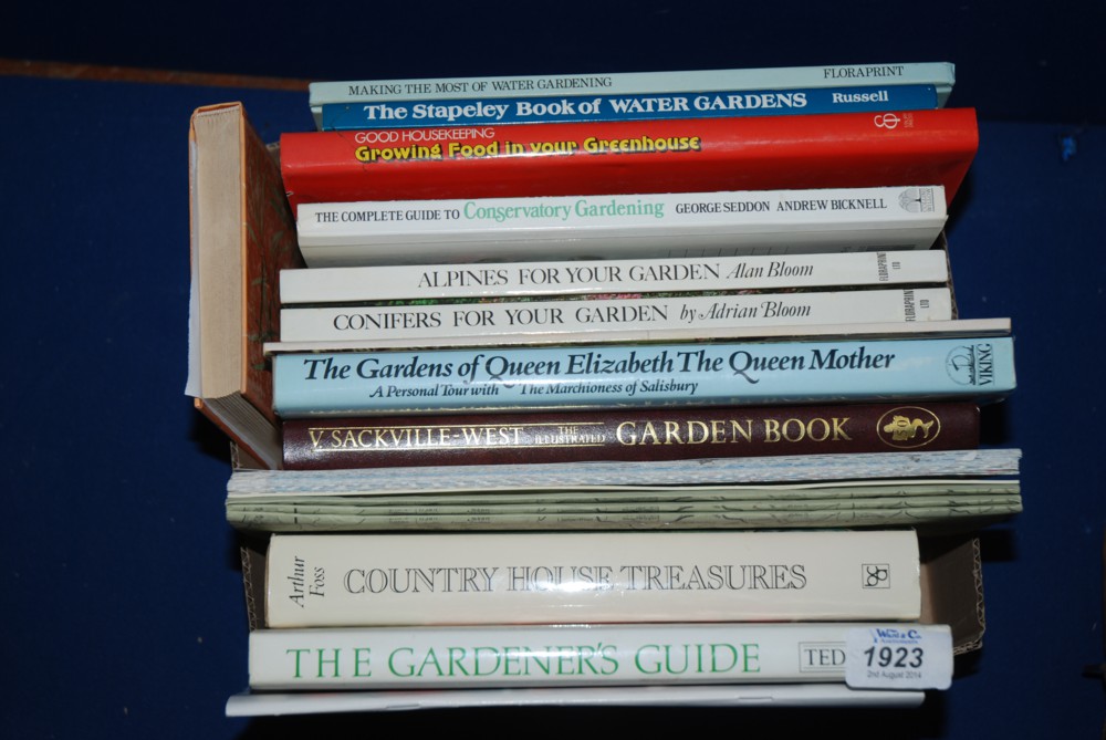 A Box of Gardening Books.