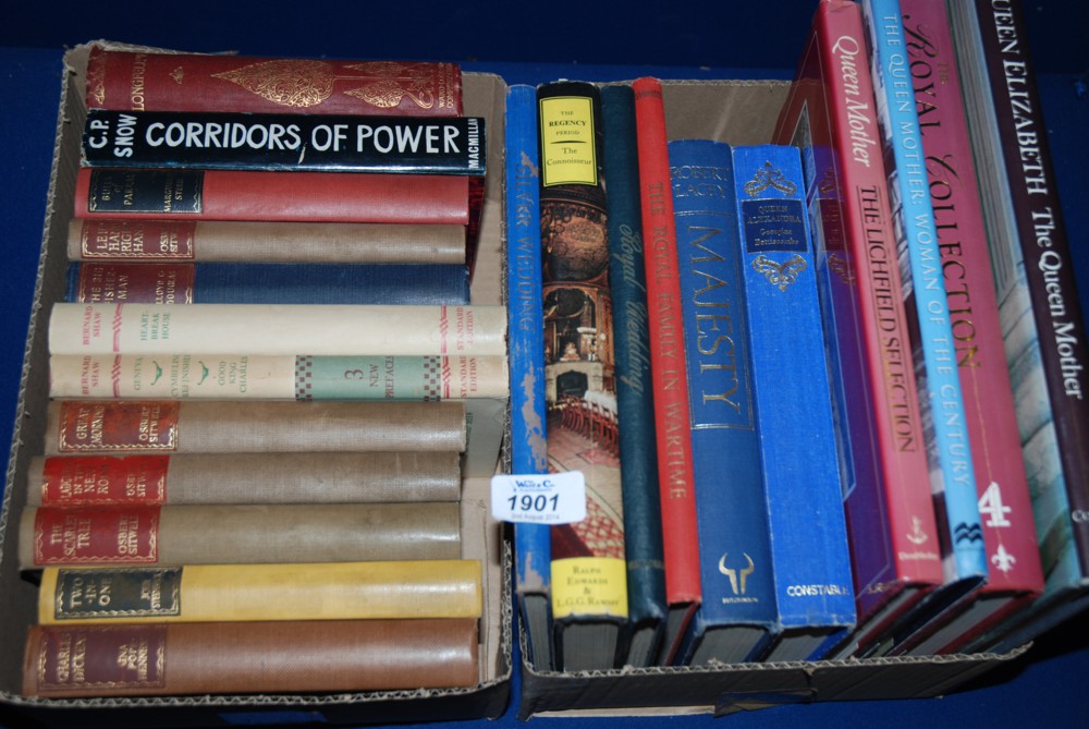 Two Boxes of Books: Royalty, Bernard Shaw etc.