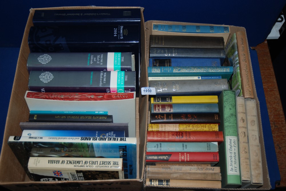 Two Boxes of Books: The Falkland Islands, Ervin Wallace etc.