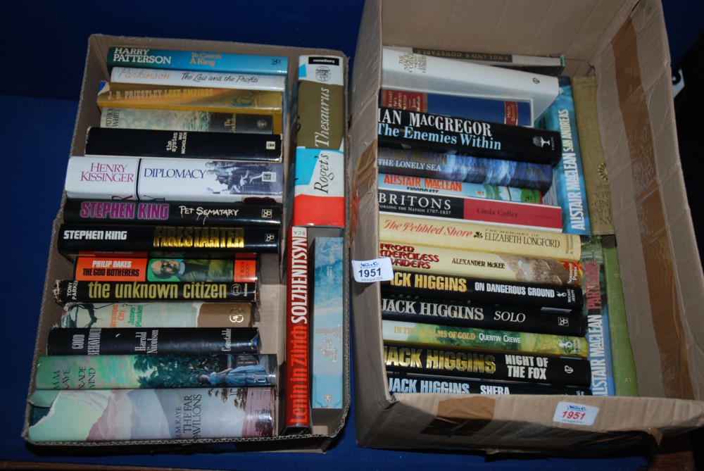 Two Boxes of Books: Ian McGregor, Henry Kissinger etc.