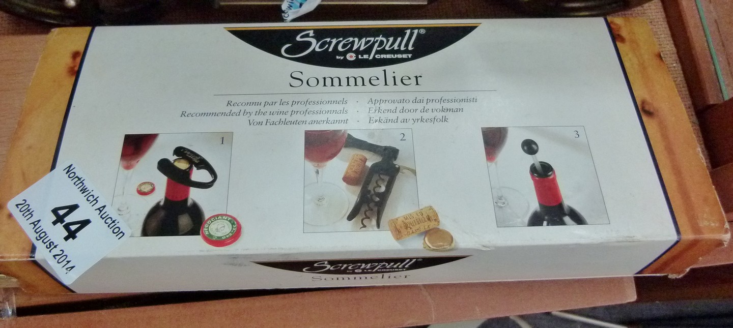 Screwpull boxed wine opener by Le Creuset
