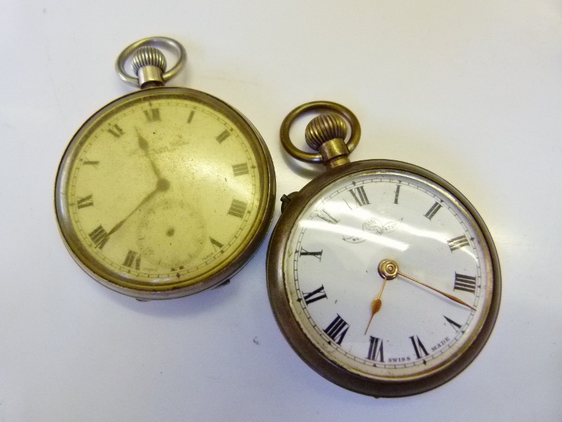 Two crown wind pocket watches