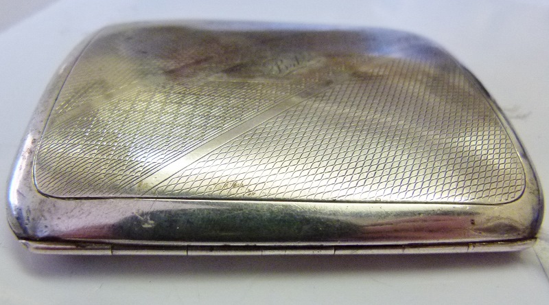 Hallmarked silver cigarette case, Birmingham 1932, 70g