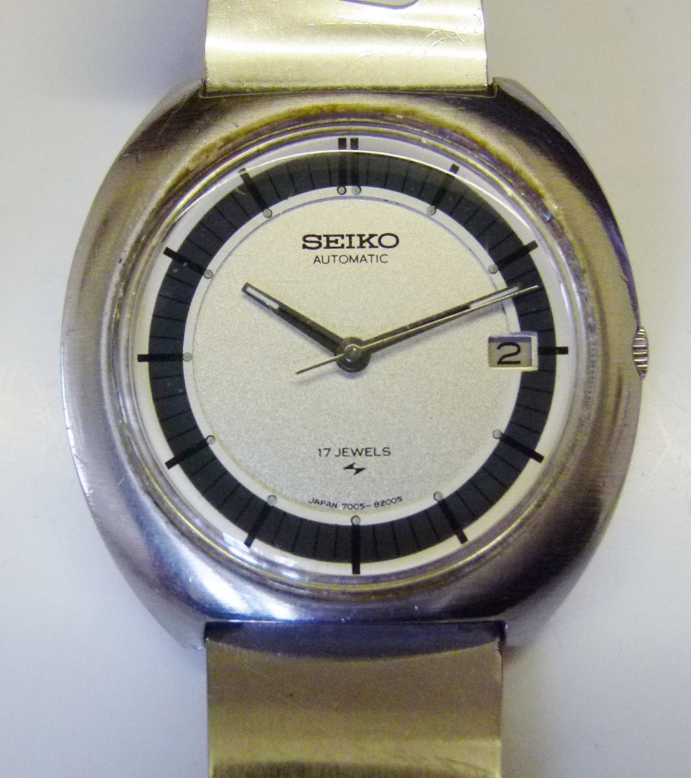 Seiko Automatic wristwatch on Seiko stainless steel strap