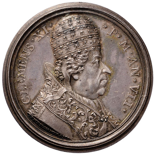 Clemente XI (1700-1721) Medaglia A. VII la Colonna Antonina - Opus: E. Hamerani - Bart. 707 AG (g