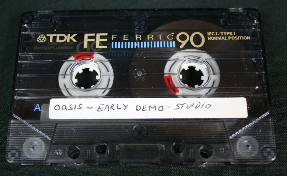 OASIS - a true piece of Oasis history in the form of their first ever demo cassette recorded in late