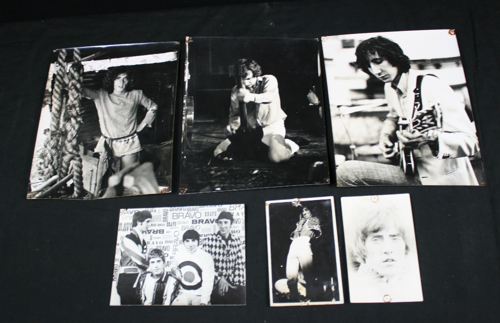 THE WHO - set of 6 x various b/w photographs of the Band from a collection owned by Tony Haslam the