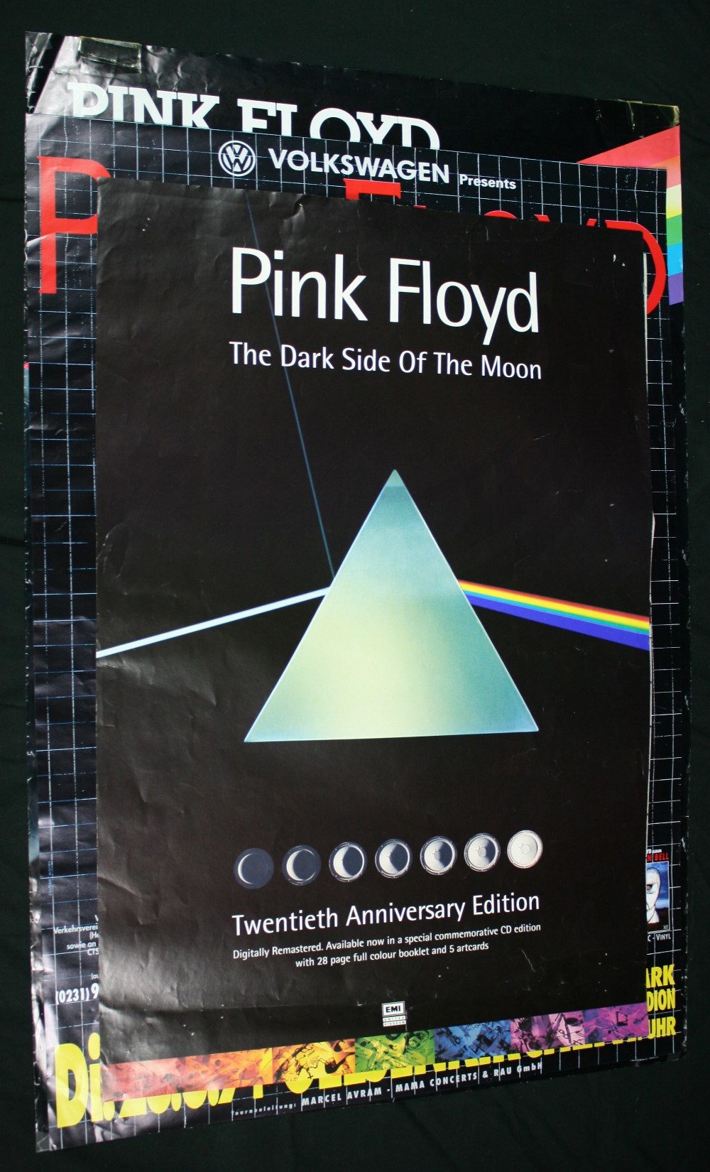 PINK FLOYD POSTERS - 4 posters to include promo poster for `The Wall` (29``x20``), promo poster for