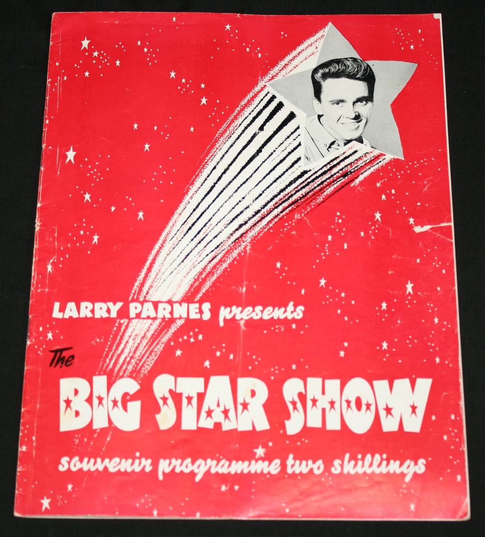 PROGRAMME - signed programme from `The Big Star Show` presented by Larry Parnes, signatures include